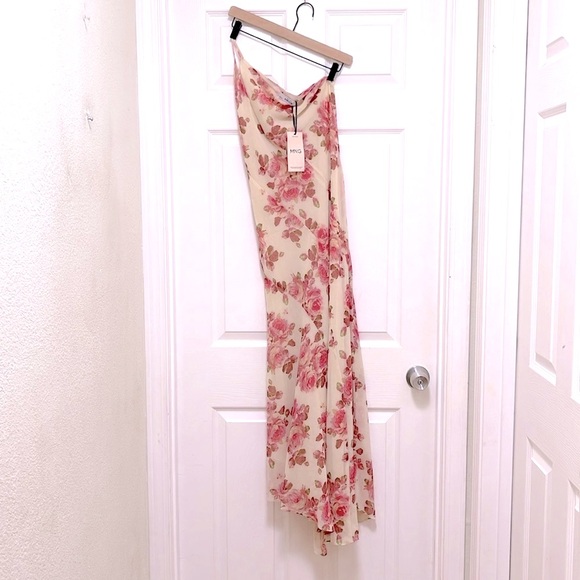 NWT MANGO Selection Asymmetrical Floral Dress - Picture 5 of 9